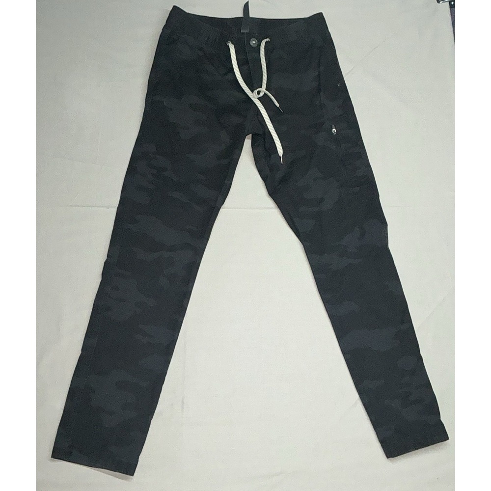 VUORI Ripstop Women's Black Camo Jogger Pants Drawstring Cargo Utility Size S